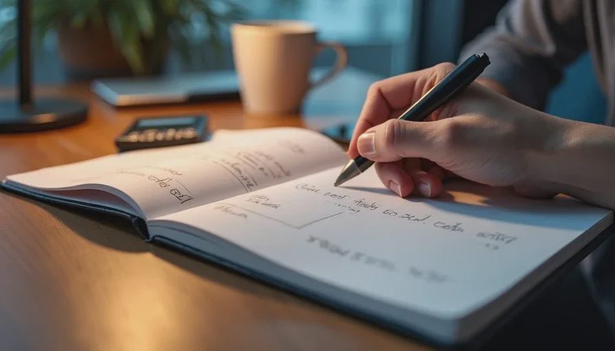 Remote worker auditing AI model cost per accepted result at home.